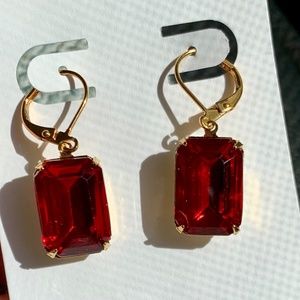 Red earrings